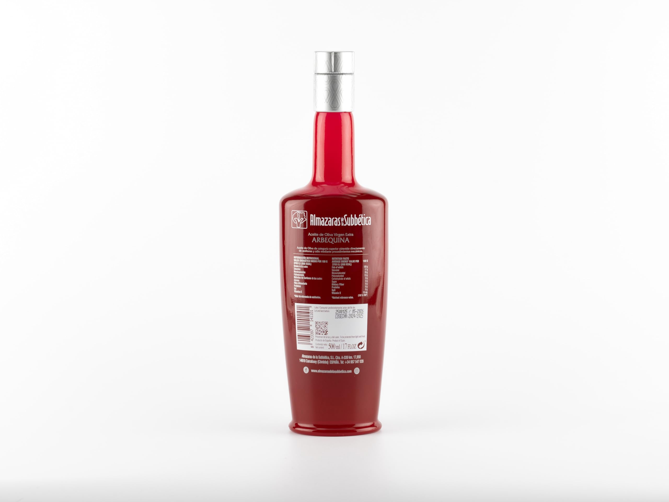 ALMAOLIVA ARBEQUINA – Aceite de Oliva Virgen Extra 500 ml | Pack 6 Botellas | Origen Sierra Subbética Córdoba | Variedad Arbequina | Sabor Dulce y Equilibrado | Ideal para Cocina Gourmet y Postres