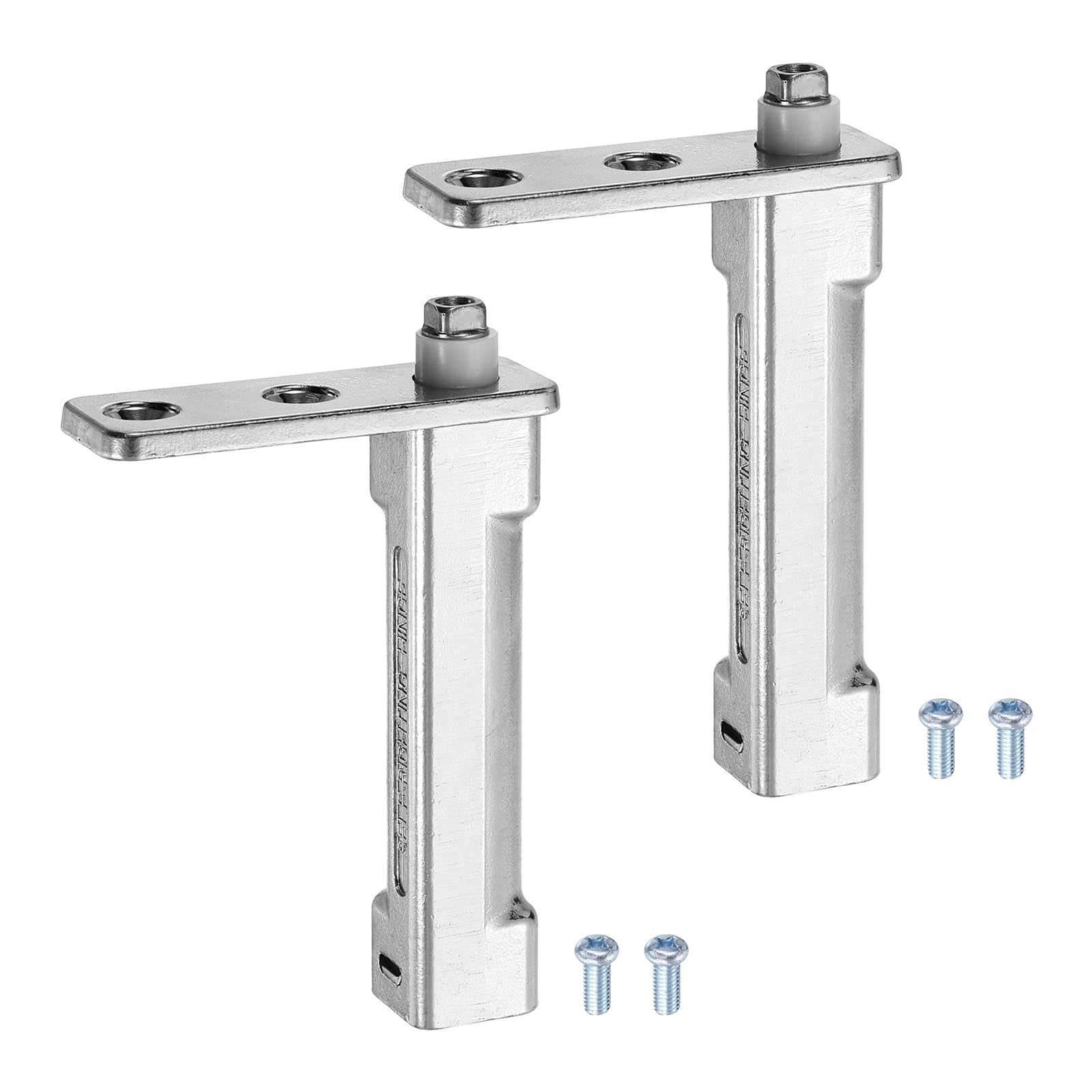 sourcing map 2pcs Zinc Alloy Freezer Door Hinges Replacement, Cooler Fridge Door Hinges for Refrigerator Freezer Doors Swivels Part