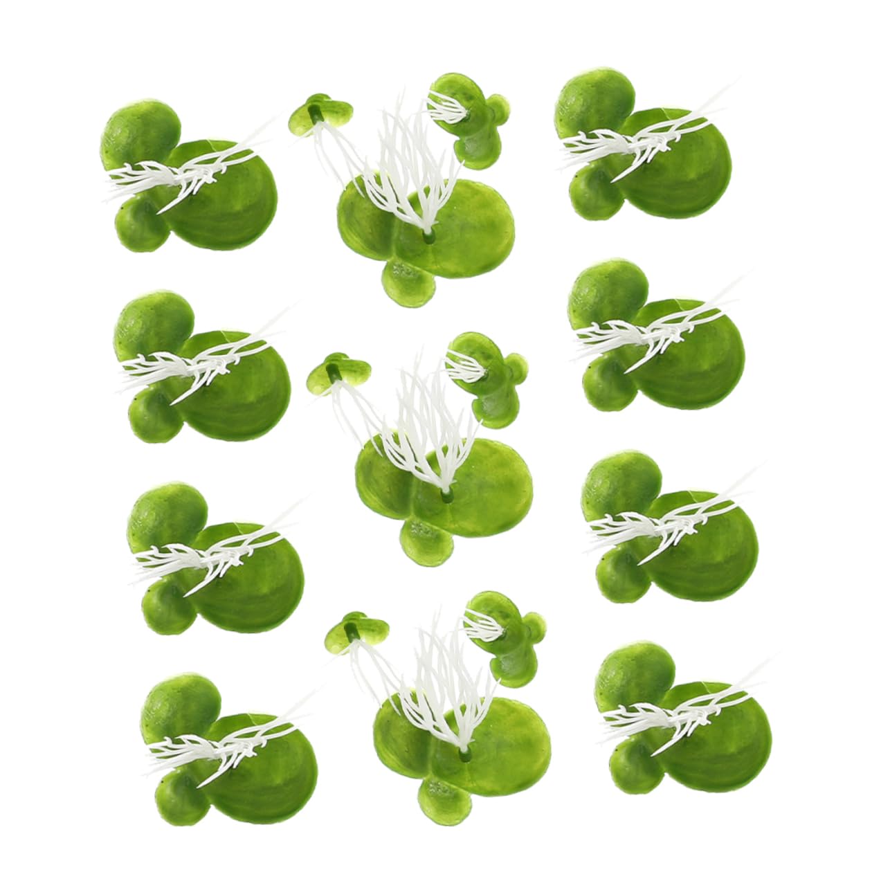 Cabilock 450piezas Plantas Flotantes Artificiales De Lenteja para Acuarios Decoración Natural Resistente y Liviana para Tanques De Peces