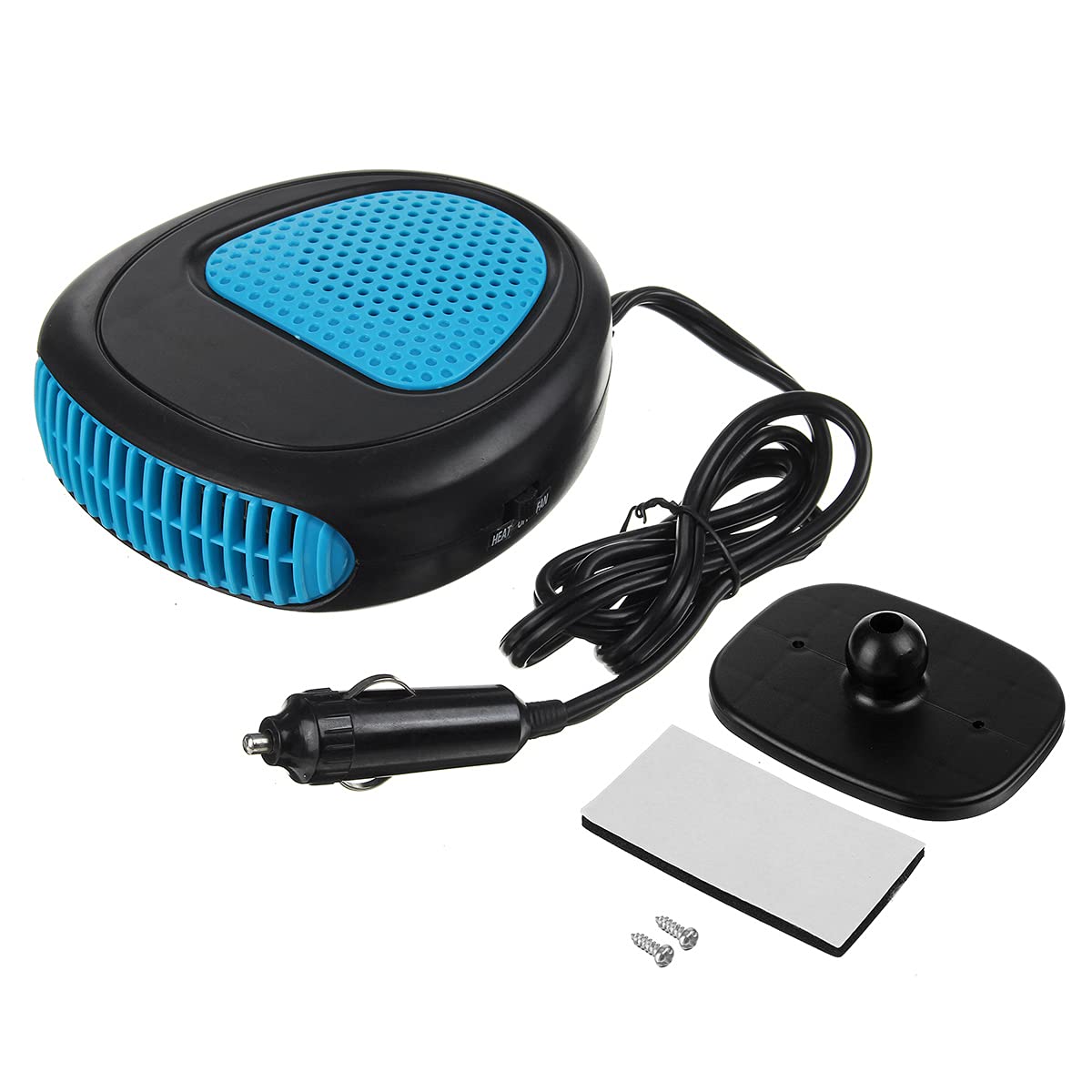 YONGYAO Portable 12/24V Electric Car Heater DC Heating Fan Defogger  Defroster Demister-Blue 12V : Amazon.co.uk: Automotive