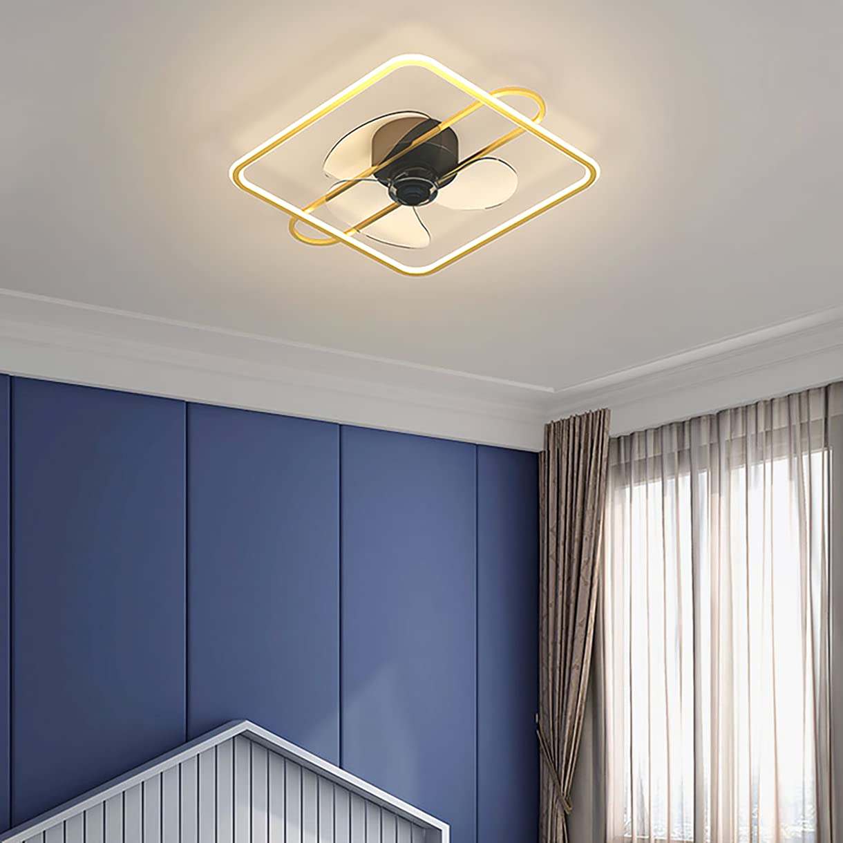 Ventilateurs de plafond avec lampe silencieux pour stopper la chaleur nocturne