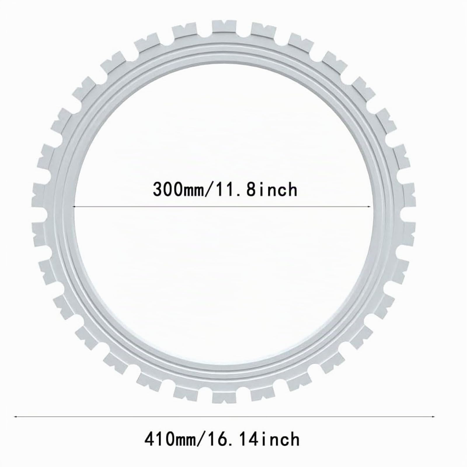 Lame De Scie Annulaire Spéciale Pour Béton, Profondeur De Coupe 300 Mm/400 Mm/500 Mm, Accessoires Pour Machines De Découpe De Béton Toroïdal, Pour Béton Dur/armé, Panneaux Préfabriqués