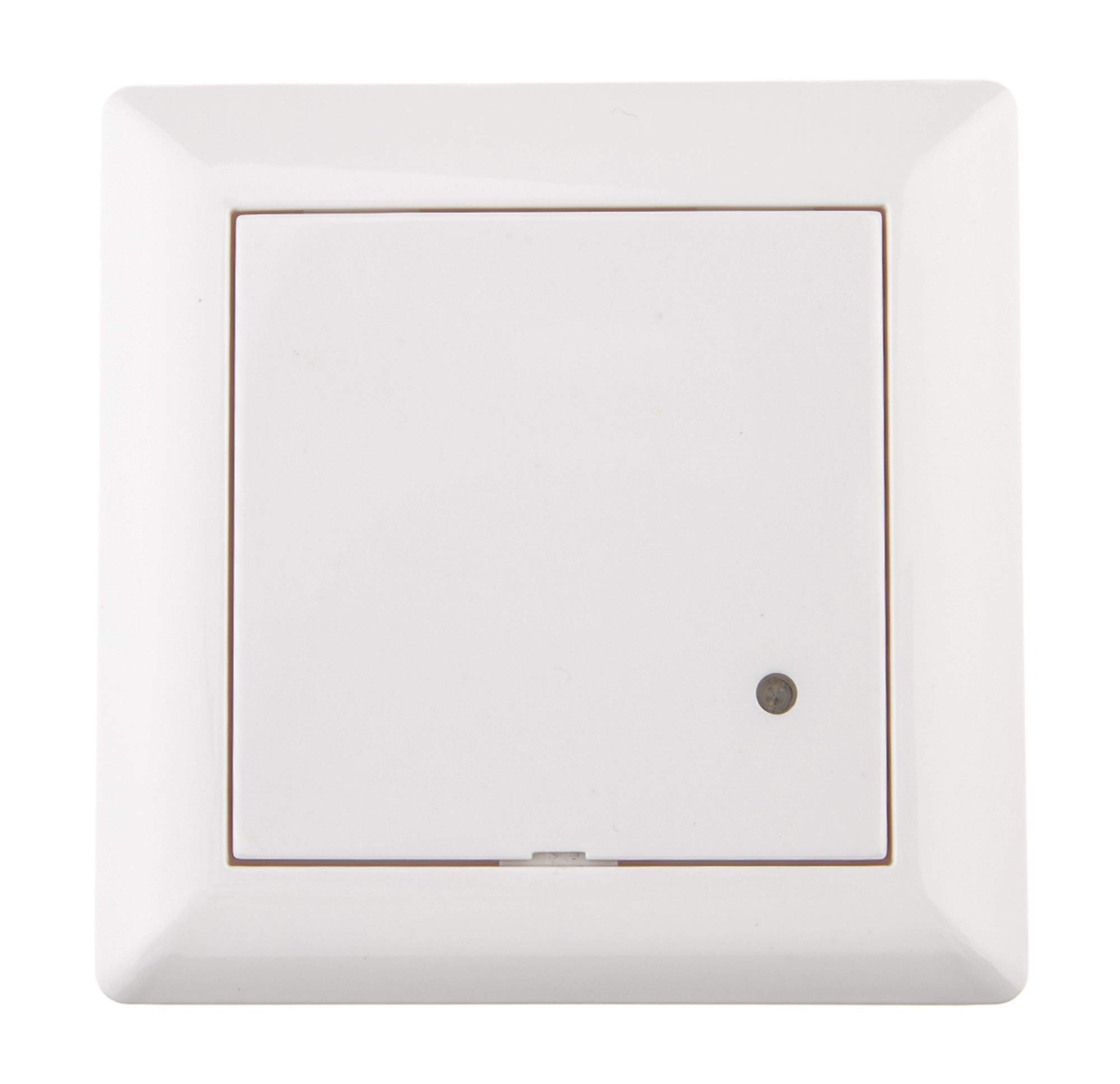 HUBER Motion 8HFR Hochfrequenz Bewegungsmelder UP 180° - LED geeignet, auch für Mehrfach-Rahmen [Nur Rahmenausschnitt 55x55mm], 3-Draht-Technik mit Relais