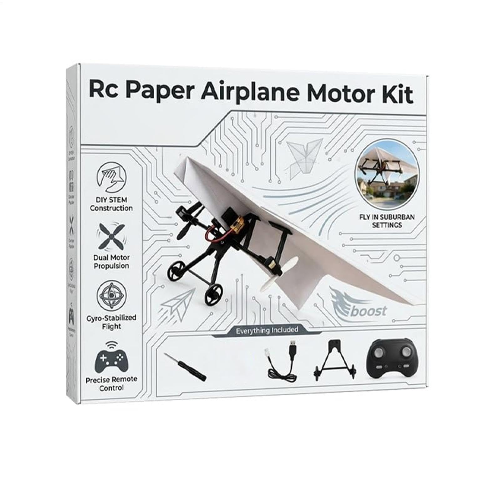 Aeroplano di DIY Kit elettrico pieghevole doppie eliche