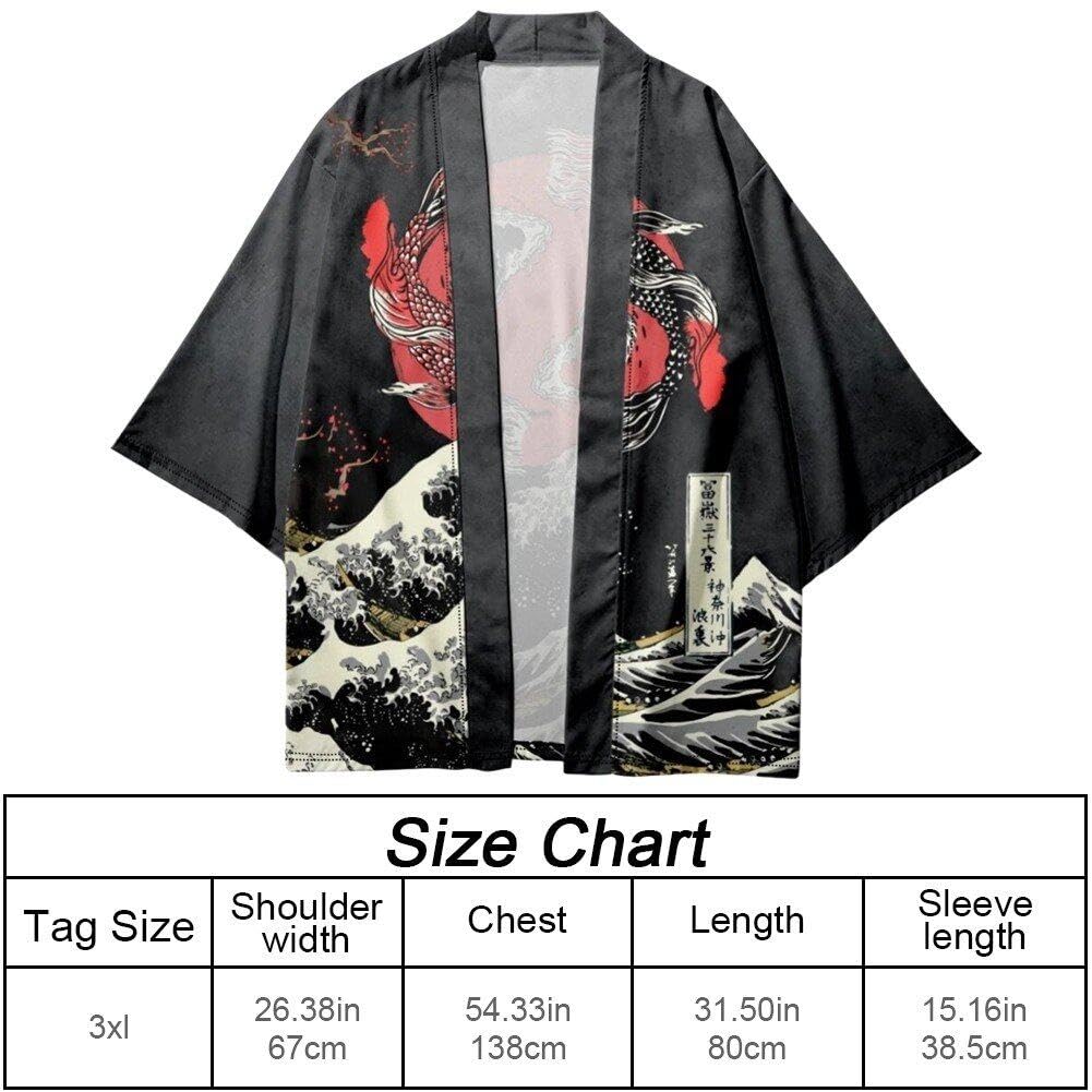Men Kimono Streetwear Women Cardigan Cosplay Haori Yukata