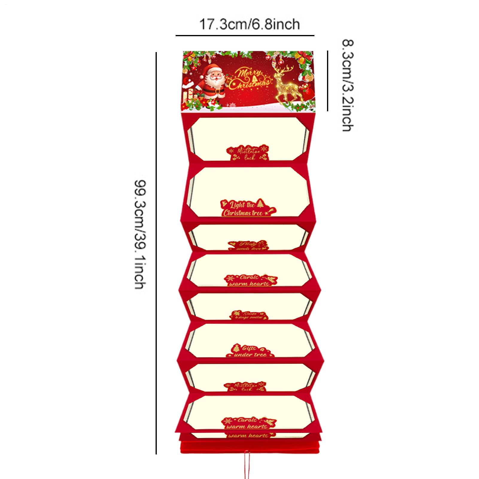 Porte-Argent De Noël pour Espèces - avec Livret De 10 Fentes pour Cadeaux De Fête | Porte-Cartes À Billets De Fête avec Glands - pour Amis fête d'anniversaire réunion familiale