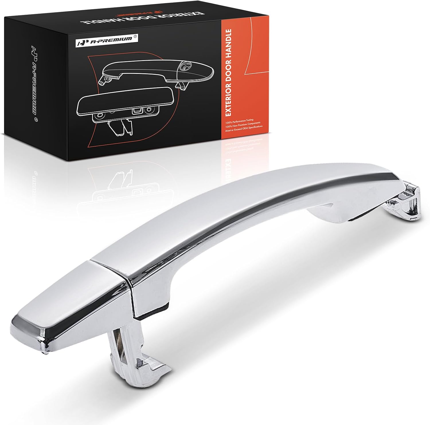A-Premium Front Right or Rear Left or Right Exterior Door Handle Compatible with Chevrolet Aveo 2007-2011 & Saturn Vue 2008-2009, Chrome