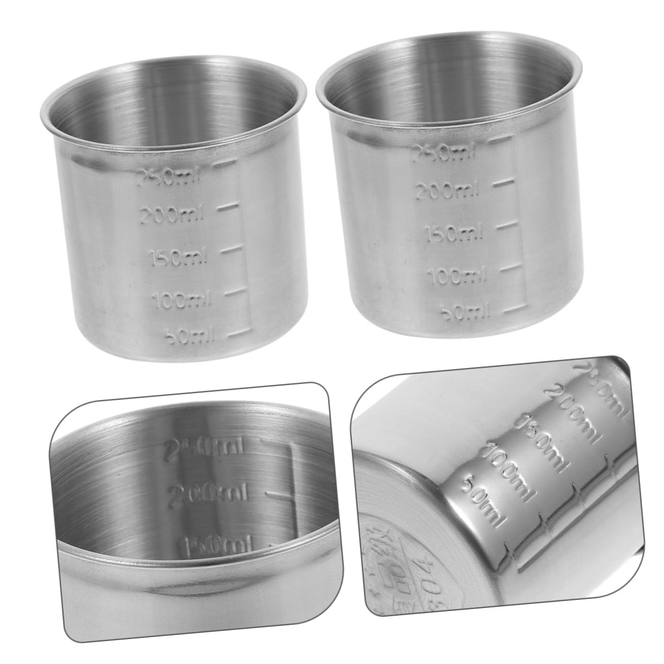 ABOOFAN 9 Pièces Tasse à mesurer verre doseur tasse à écailles de riz balance de cuisine tasses à mesurer de cuisine tasse de riz support de mesure de cuisine bac à glace Acier inoxydable