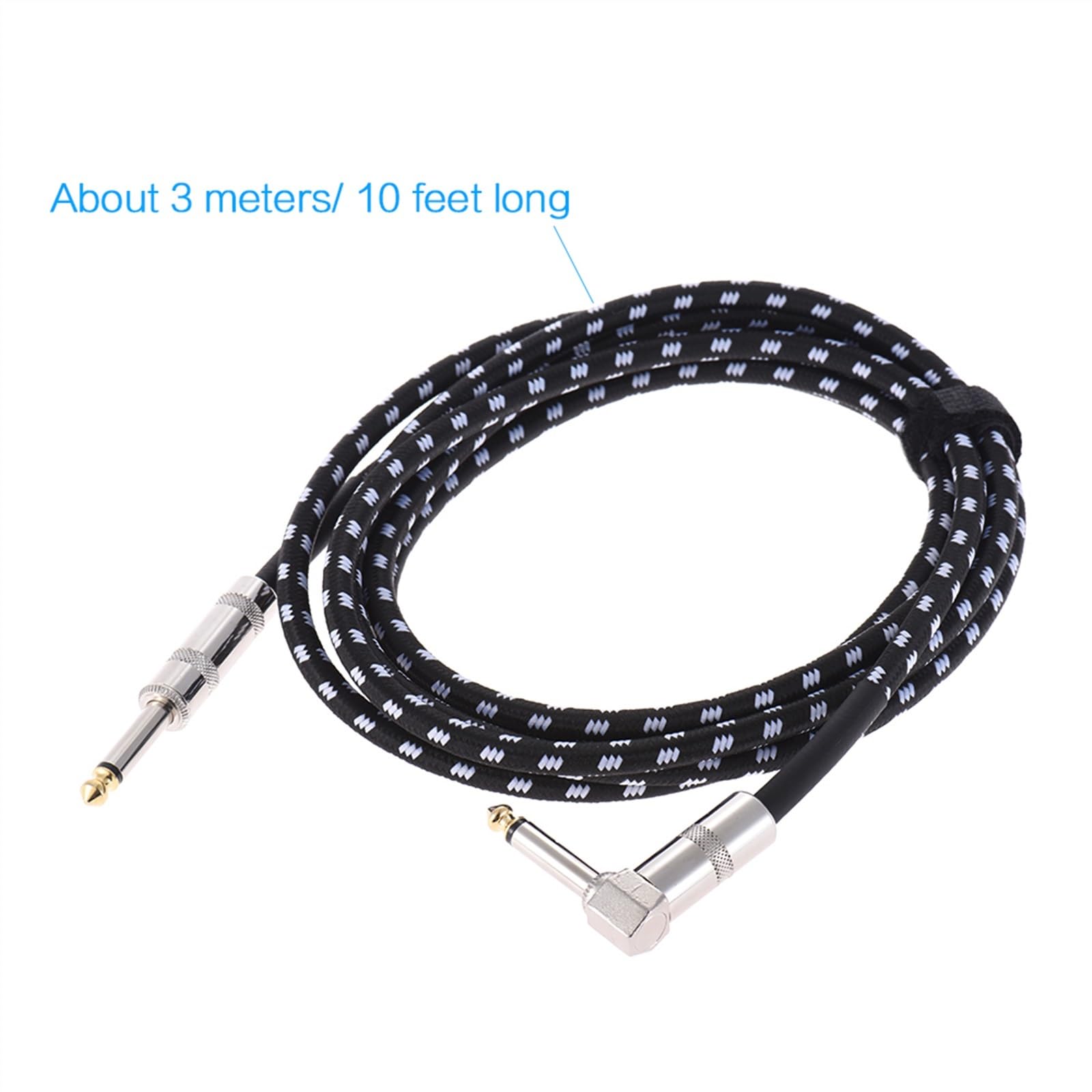 kabel audio do gitary 3 Metry/10 Stóp Kabel Do Gitary Elektrycznej Instrument Muzyczny Basowy Kabel 1/4 Cal Prosto Do Wtyczki Kątowej