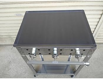 Amazon.co.jp: 実演販売に 専用台 業務用 鉄板焼き ガスコンロ Amazon.co.jp: 実演販売に 専用台 業務用 鉄板焼き ガスコンロ