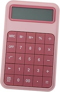 CAXUSD 1 Peça Calculadora De Mesa De 12 Calculadoras De Escritório Calculadora De Botão Grande Calculadora Portátil Calculadora De Botão Grande Calculadora Eletrônica Acrílica Simples