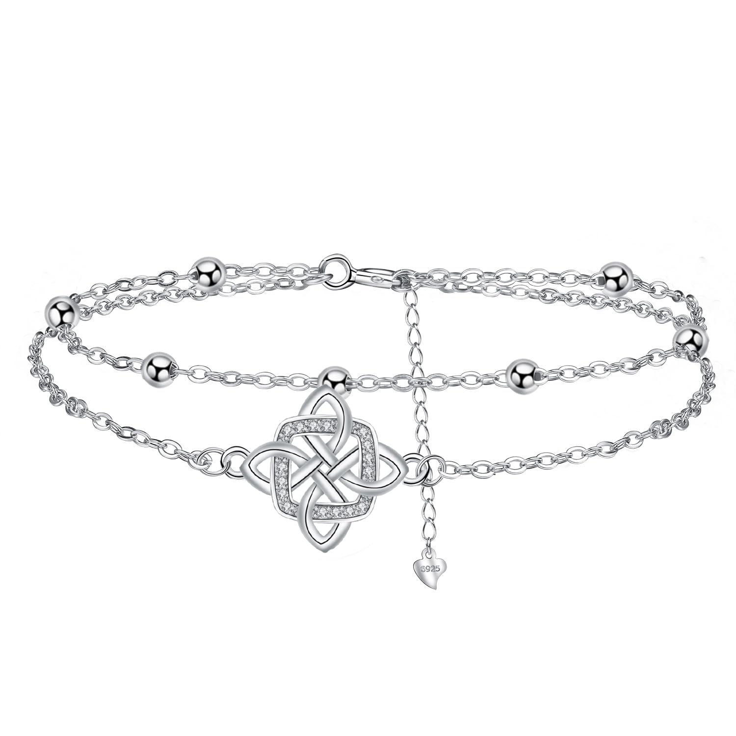 Arrebol Armband Damen 925 Sterling Silber Keltische Knoten A