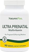 Vista 7 de NaturesPlus Multivitamínico ultra prenatal, 800 mcg de folato, 180 tabletas vegetarianas, suplemento prenatal con hierro, yodo, calcio y vitaminas