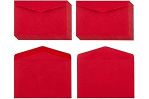 Pack of 120 Mini Envelopes for Christmas Cards (Red)