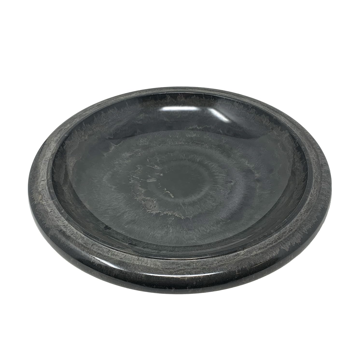 Bird Bath, Bowl Only - 19" Dia Gray Fiber Clay, Lightweight 5lbs.