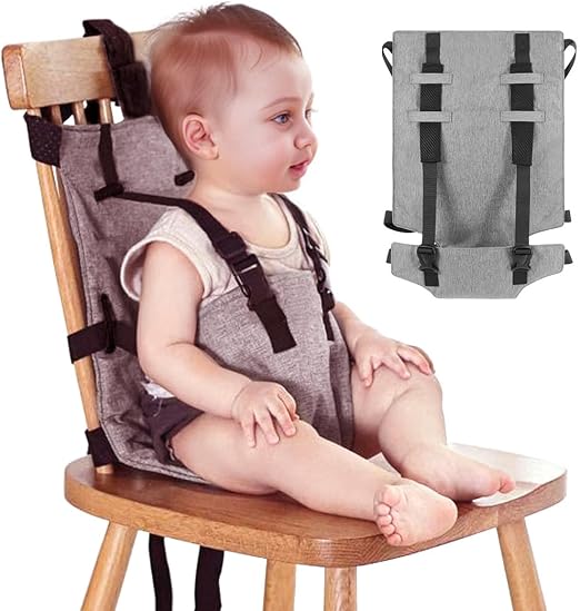 SAMERIO Pochette Siège Nomade Bébé avec Harnais de Sécurité Universel