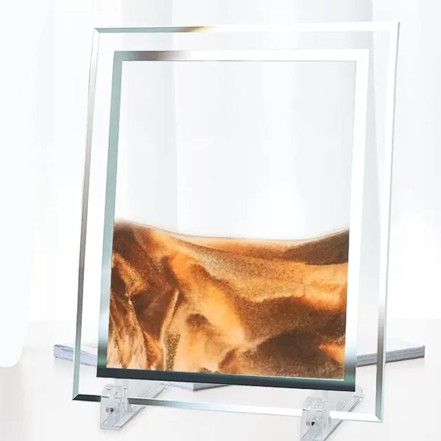 KYUEPONG Ornements de sable mouvant, Peinture sur verre effet sable mouvant, décoration de résidence
