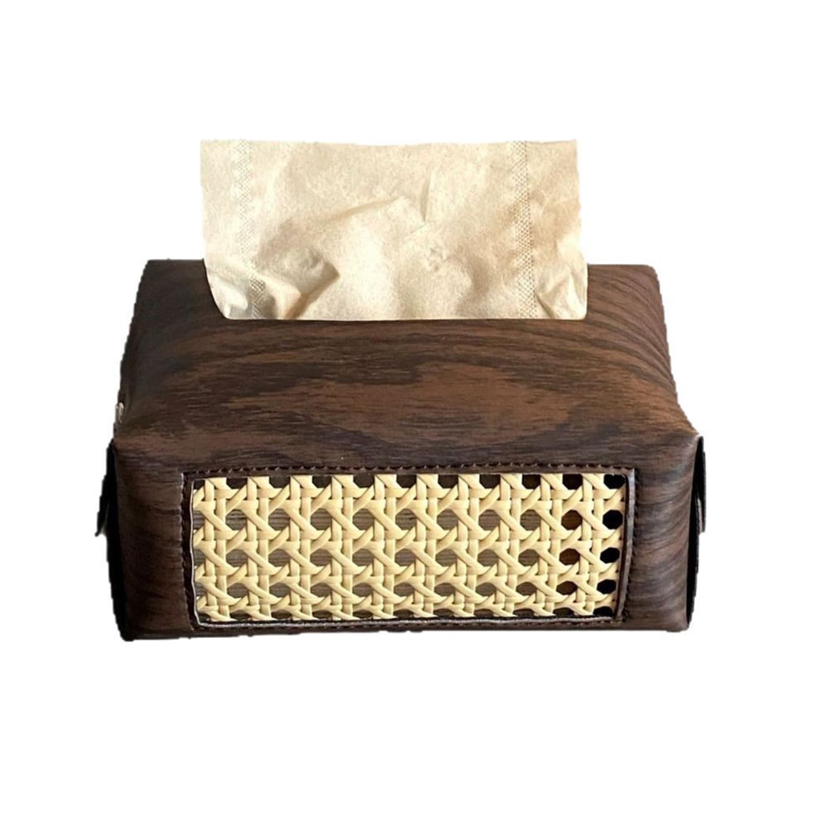 Multifunctional PU Leather Tissue Holder for Home Travel and Business Use Ensuring Easy Accessibility Sturdy Holder