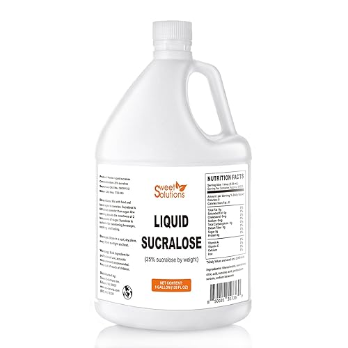 Edulcorante líquido concentrado de sucralosa alternativa de azúcar concentrada al 25 1 galón A granel para bebidas alimentos y pasteles cero