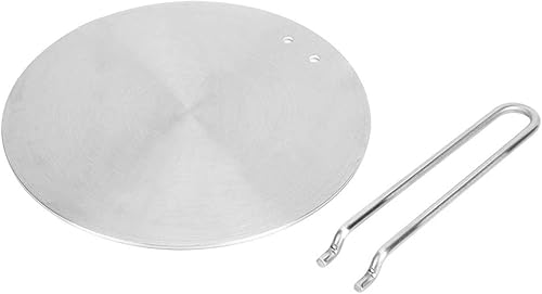 Miniatura 8 de Placa difusor de calor, difusor de calor de acero inoxidable, práctica para cocina de inducción de cristal (8.7in)