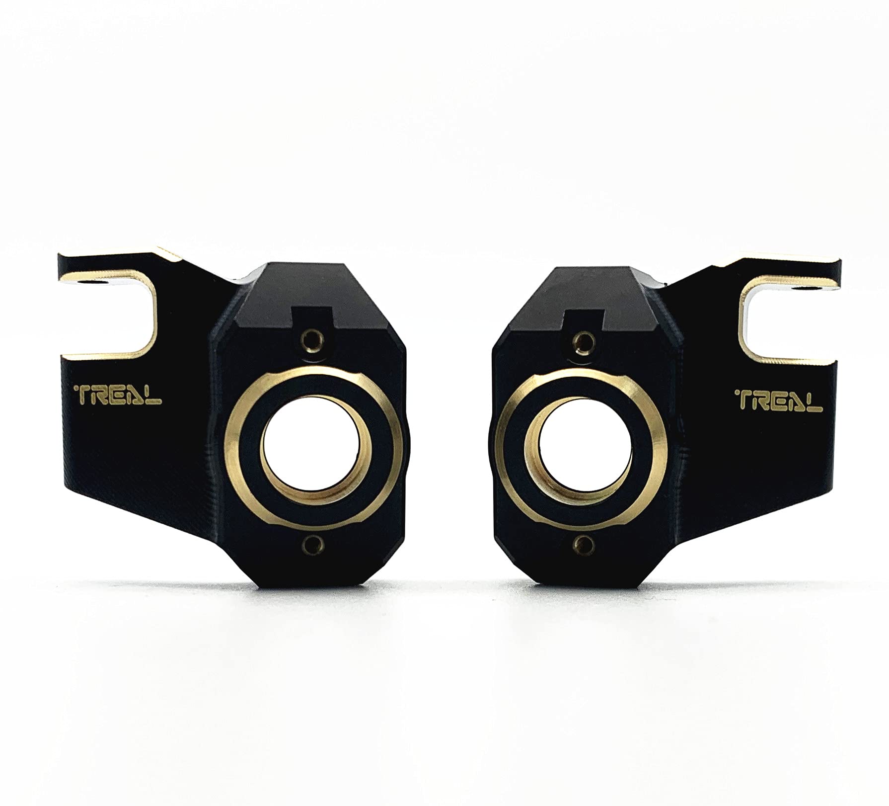 Brass Front Steering Knuckles for SCX10 III Straight Axle Compatible with SCX10 III Early Ford Bronco 1/10th RC Truck