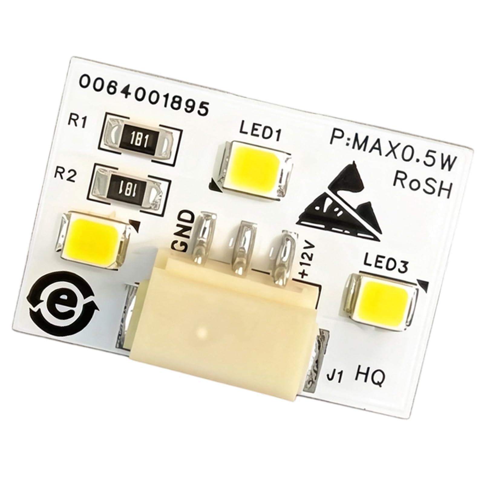 Nvoqilin Multicolor Bright 3Led Fridge Light Pcb Replacement Board Easy Fit For All Refrigerators Under Shelf Fridge Light
