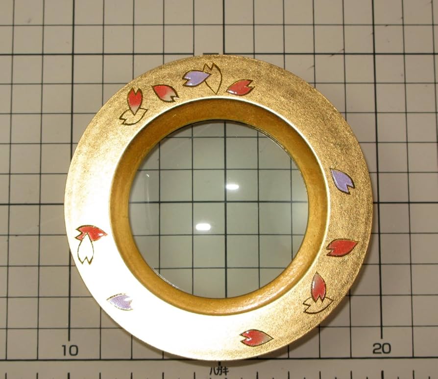 Amazon.co.jp: 金沢箔 箔一 桜模様 丸型ルーペ 拡大鏡 中古
