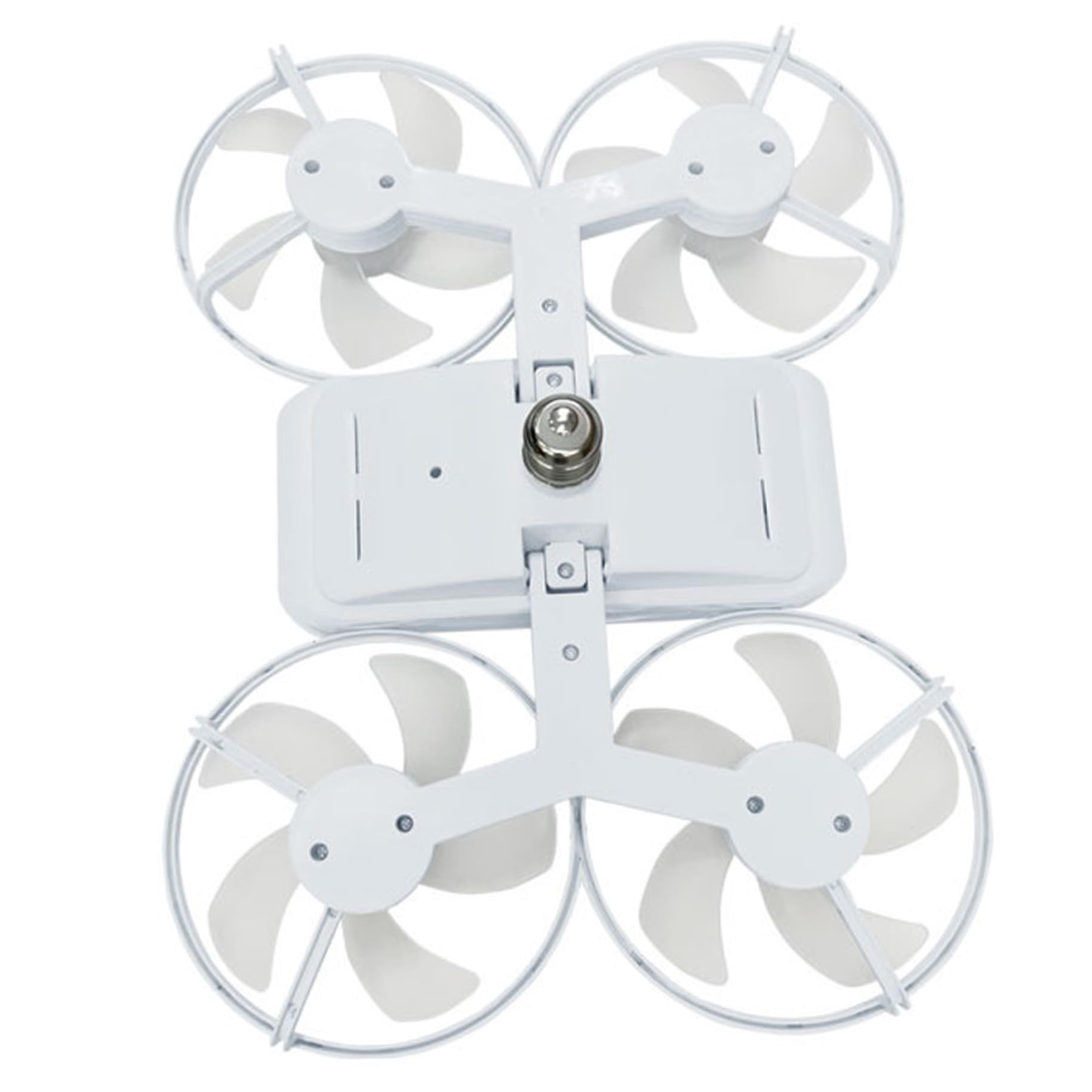 Ventilateur de plafond avec éclairage LED E27 blanc et télécommande
