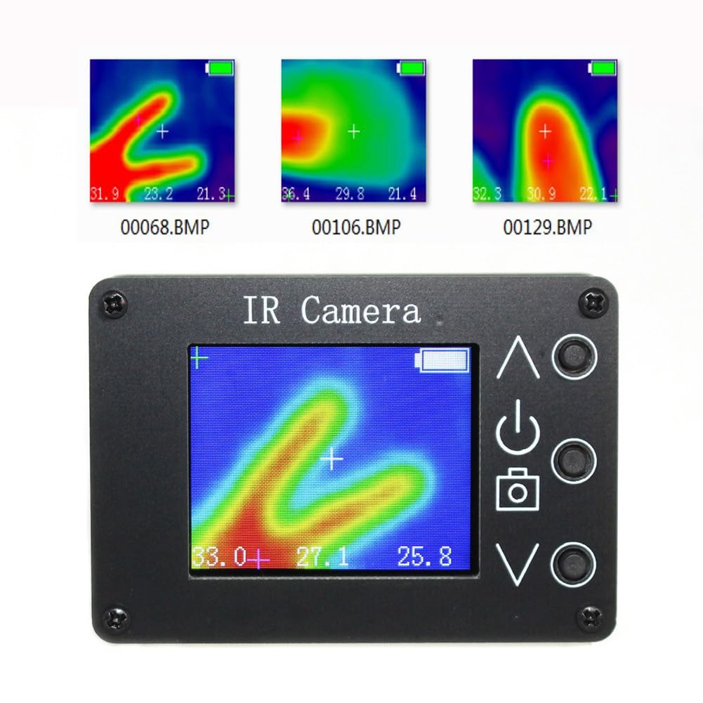 Cámara termográfica portátil de 1,8 pulgadas, cámara toma imágenes térmica, pantalla TFT 160x120 píxeles Visualización clara