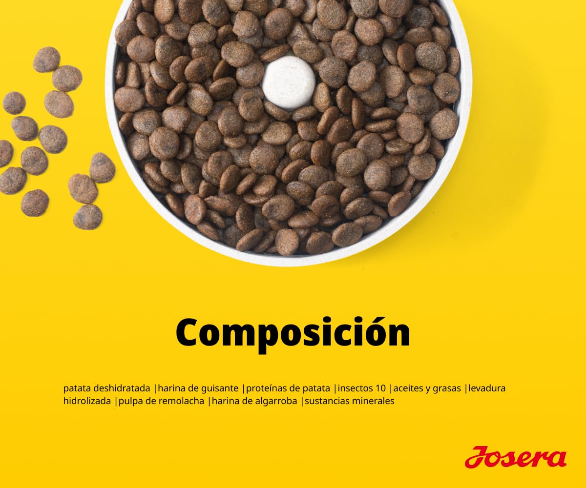 JOSERA Hipoalergénico (1 x 12,5 kg) | Adulto | Alimento seco Premium para Perros Adultos con intolerancias | Insectos como única Fuente de proteína Animal | sin Cereales | Altamente digestible