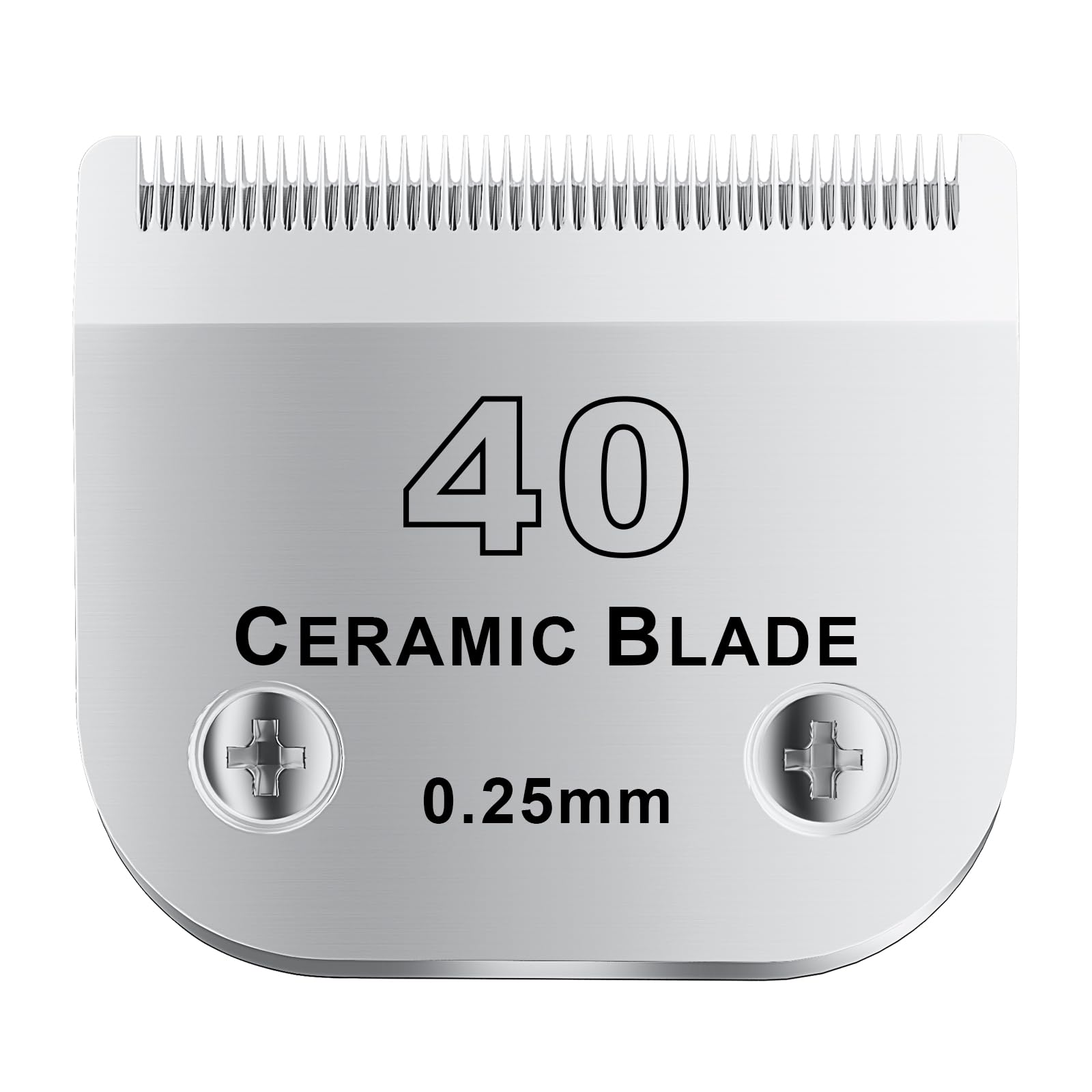 colorski 40# Detachable Pet Dog Grooming Clipper Ceramic Blade,Compatible with Andis Size 40 Cut Length 1/100"(0.25mm),Compatible with andis/wahl/Oster Dog Clippers 1PCS