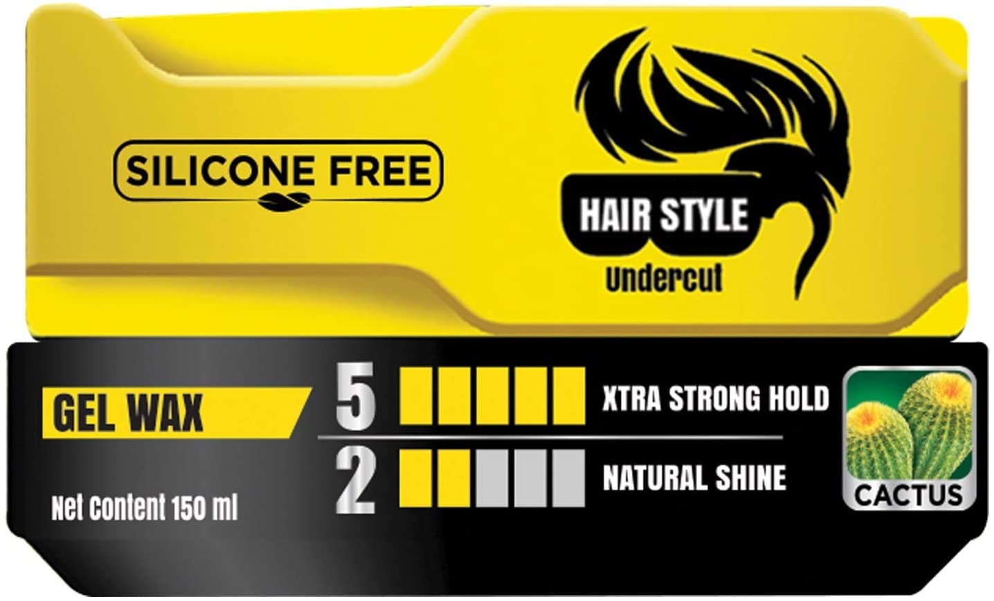VatikaNaturals Extra Strong Hold Hair Wax | Non-Sticky | Silicon-Free & Natural Shine | Re-Stylable & Easy Wash-Off | For Men - 150 ml
