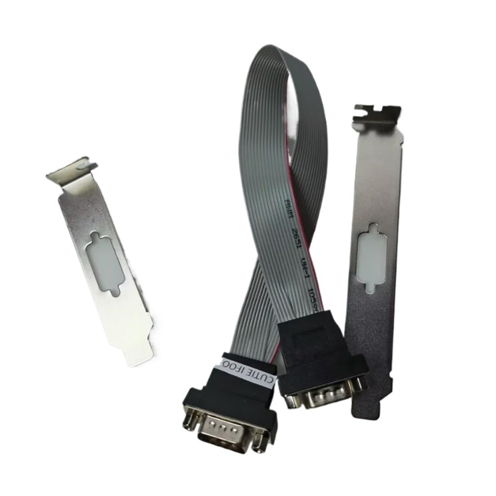ZHANGLH pełny i niskoprofilowy półrozmiar wspornik płyta główna interfejs VGA 15-pinowy męski do komputera wideo, monitora, projektora telewizyjnego, kabel 30 cm (kabel i 2 wsporniki)