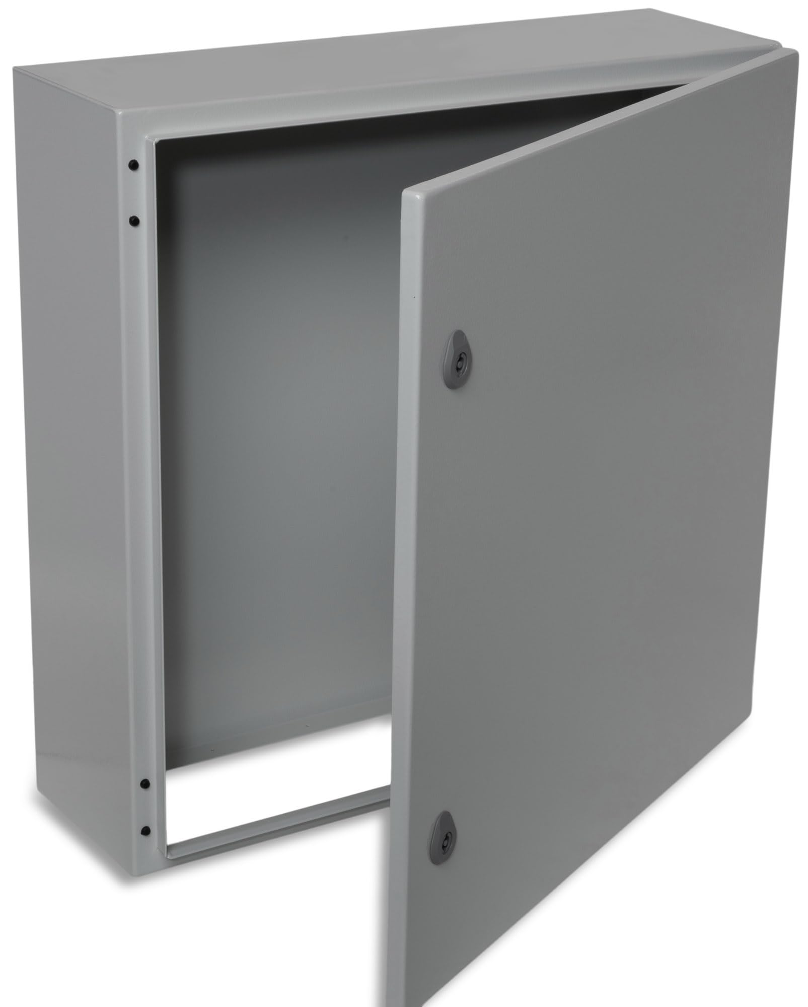 BOXEXPERT Verteilerkasten außen IP66 Stahlblech 600x600x200mm Serie Treva wasserdicht Schaltschrank Stromkasten Schaltkasten Wandschrank Industriegehäuse grau