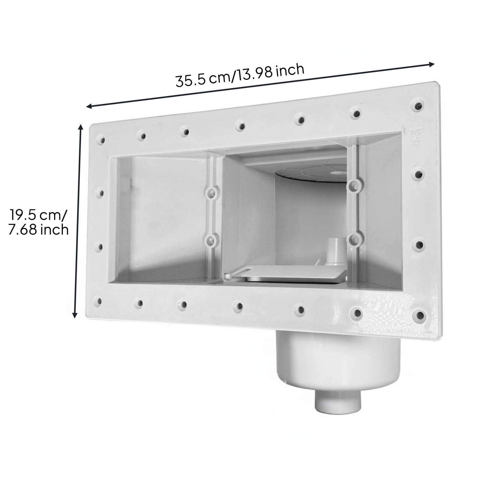 Skimmer de Piscina Recogedor de Residuos Filtro Aspirador Flotante Canasta Profunda para Mantenimiento Sencillo Adecuado para Uso en Piscinas Familiares y Comerciales, A9002bx
