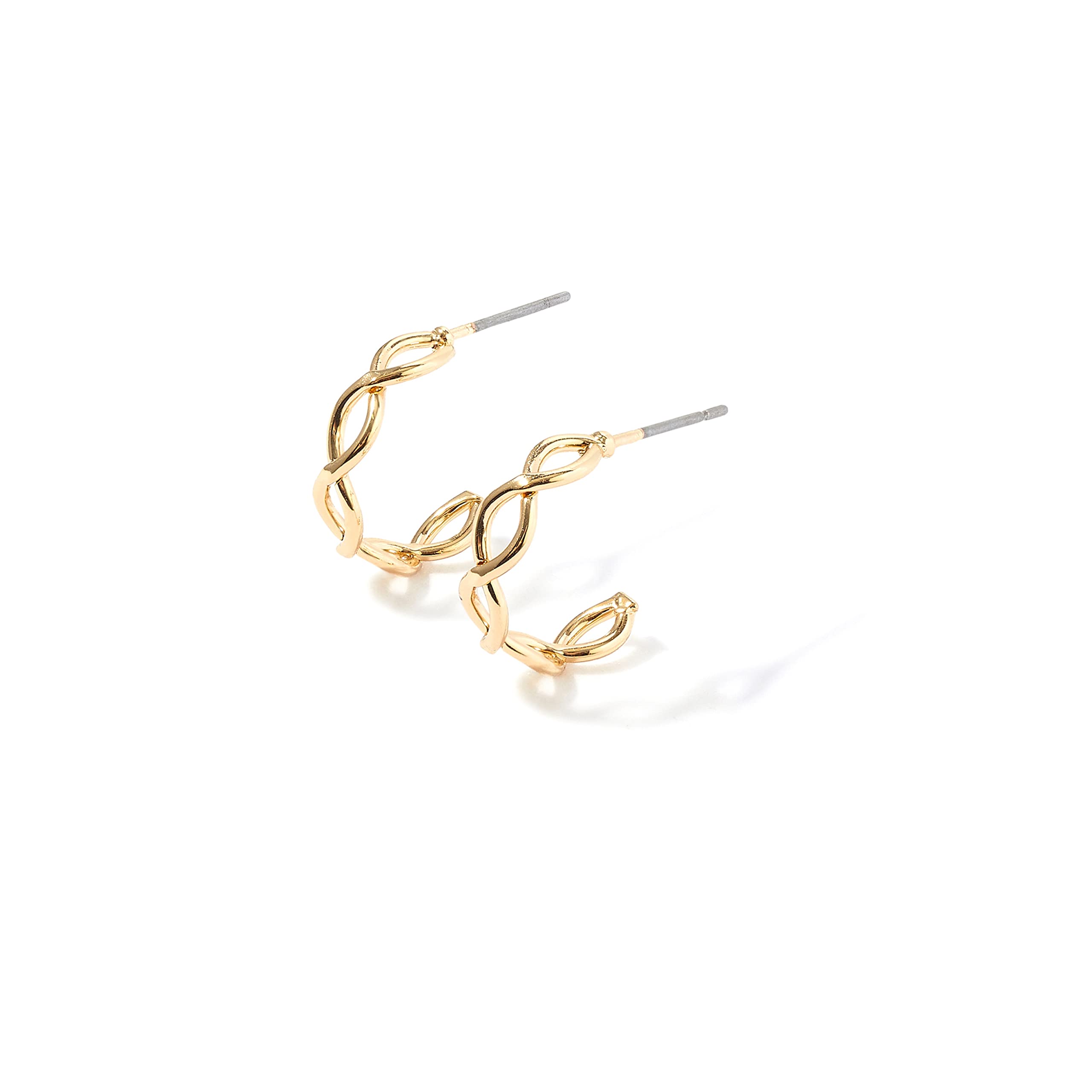 Accessorize London Womens Gold Crossover Hoop Earring (B09SZG4CJ7) Amazon Price History, Amazon Price Tracker