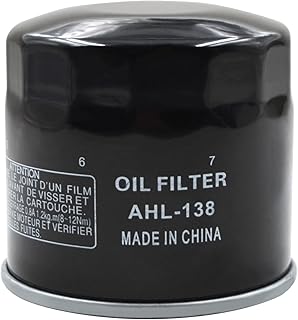 AHL 138 Oil Filter Compatible with Arctic Cat 400 4X4 AUTO LE 400 2005-2007 400 4X4 400 2001-2007 500 4X4 AUTO TRV 500 2004-2006 500 4X4 AUTO TBX 500 2002-2006 500 4X4 AUTO LE 500 2005-2006(1 pack)