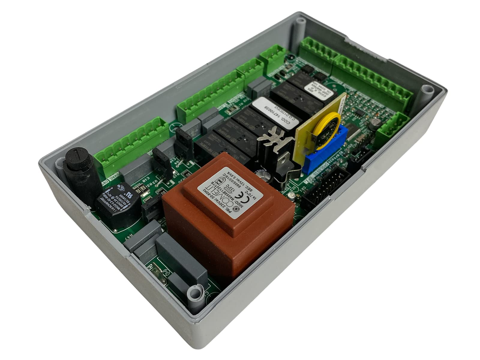 eRicambi, Scheda di Controllo MICRONOVA E038_9 per Stufe a Pellet, Sonda Fino a 600°C, Predisposta per Encoder, Connettore RS232 per Collegamento al PC