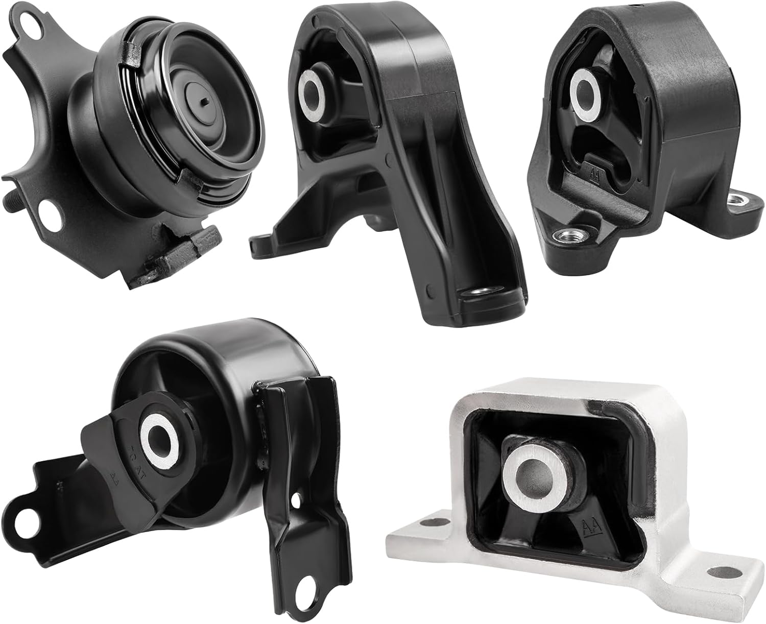 5PCS Engine Motor Mount and Transmission Mount Kits Compatible with 2002-2006 CRV 2.4L AUTO 4WD, Replaces# A6597, A6596, A65010, A4504, A4506