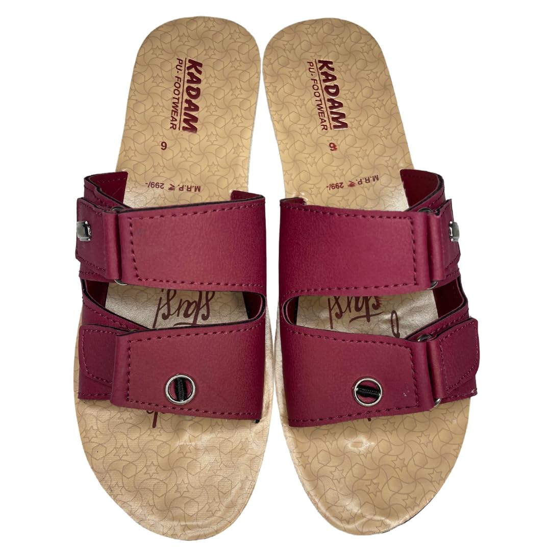 Women’s Slip-On Flat Sandals - Comfortable and Stylish Slippers for Everyday Wear (Cherry, UK Footwear Size System, Adult, Women, Numeric, Narrow, 7) (B0DFCZNMR8) Amazon Price History, Amazon Price Tracker