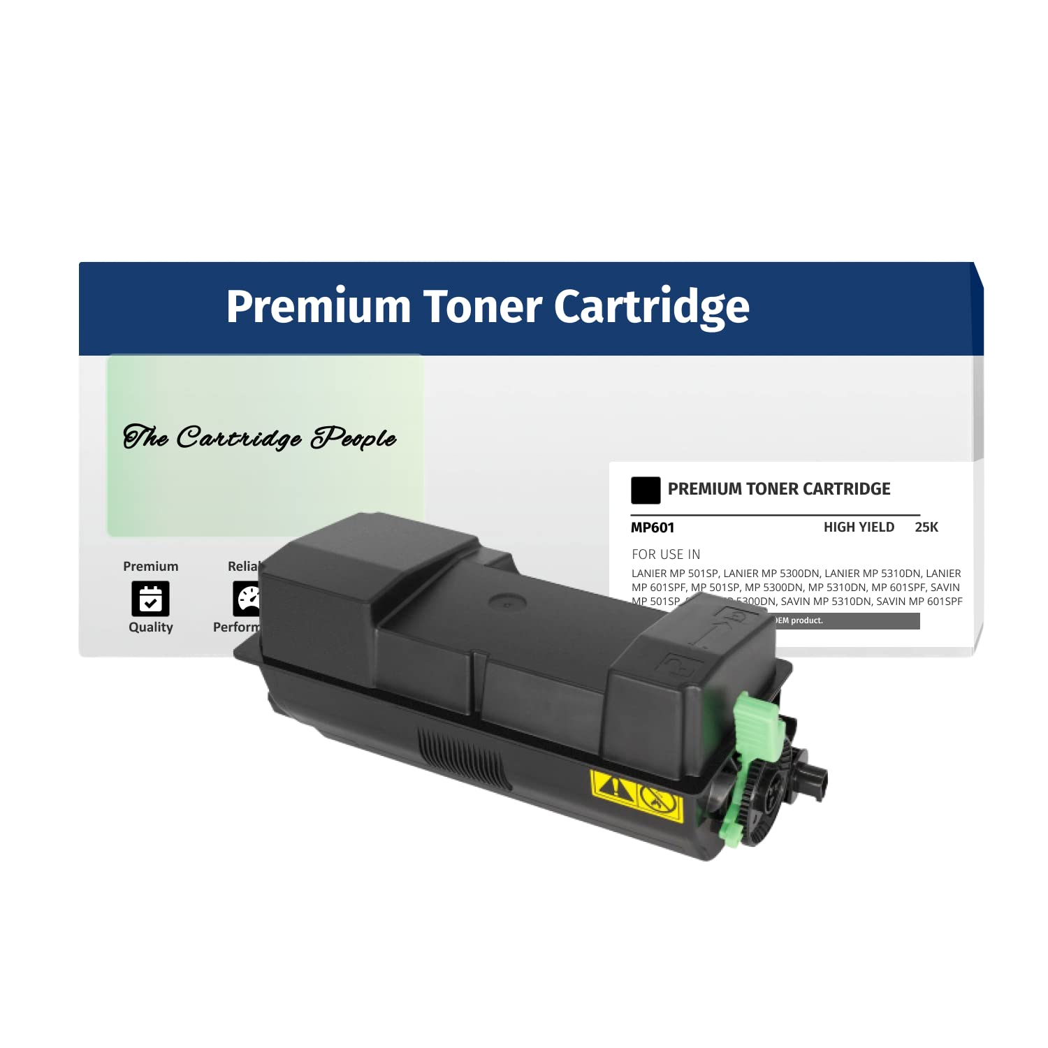 The Cartridge People Compatible for Ricoh MP 601, 407823, Black Toner Cartridge, 25,000 Pages, MP 5300DN, MP 5310DN, MP 601SPF, Savin MP 501SP, Savin