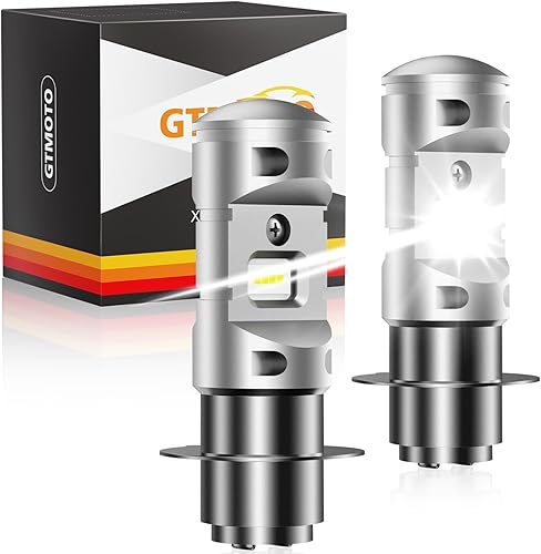 GTMOTO Faros delanteros LED Yamaha Raptor 250 350 660 700 700R, bombillas 4KB-84314-01-00, potente LED blanco brillante P15DH6M reemplazar