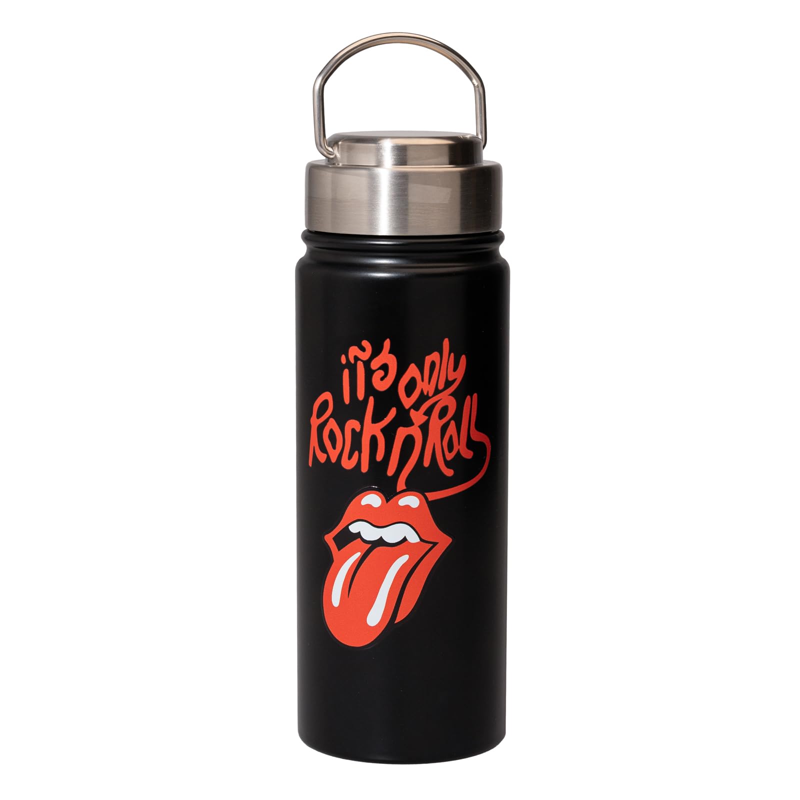 Grupo Erik Metal Water Bottle 550ml / 19.4oz - The Rolling Stones Merch | Hot and Cold Water Bottle Stainless Steel, Cute Travel Bottles Gym | The Rolling Stones Gifts Under 20 Pounds