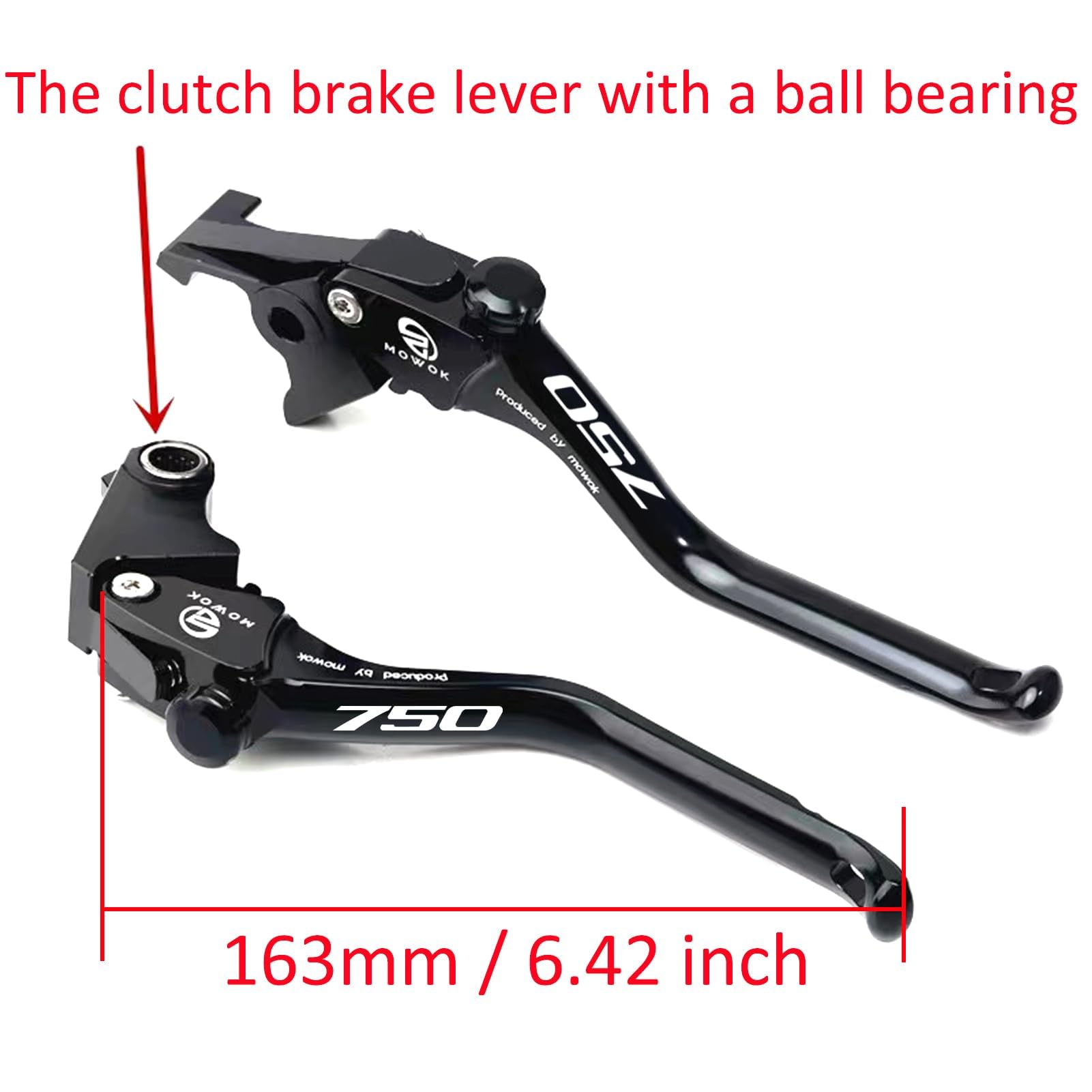 Leva frizione moto compatibile con X-ADV 750 2024 2025 XADV750 XADV Accessori Manopola regolabile Leva freno e frizione Forza750 Forza 750 2025 Set leve frizione e freno moto (Nero)
