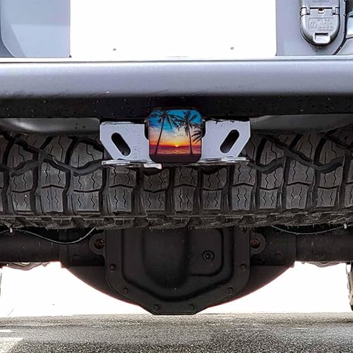 Miniatura 6 de Beabes Cubierta de enganche de águila calva para invierno, con diseño de águila americana, río, nieve, montaña, cubierta de goma para remolque,