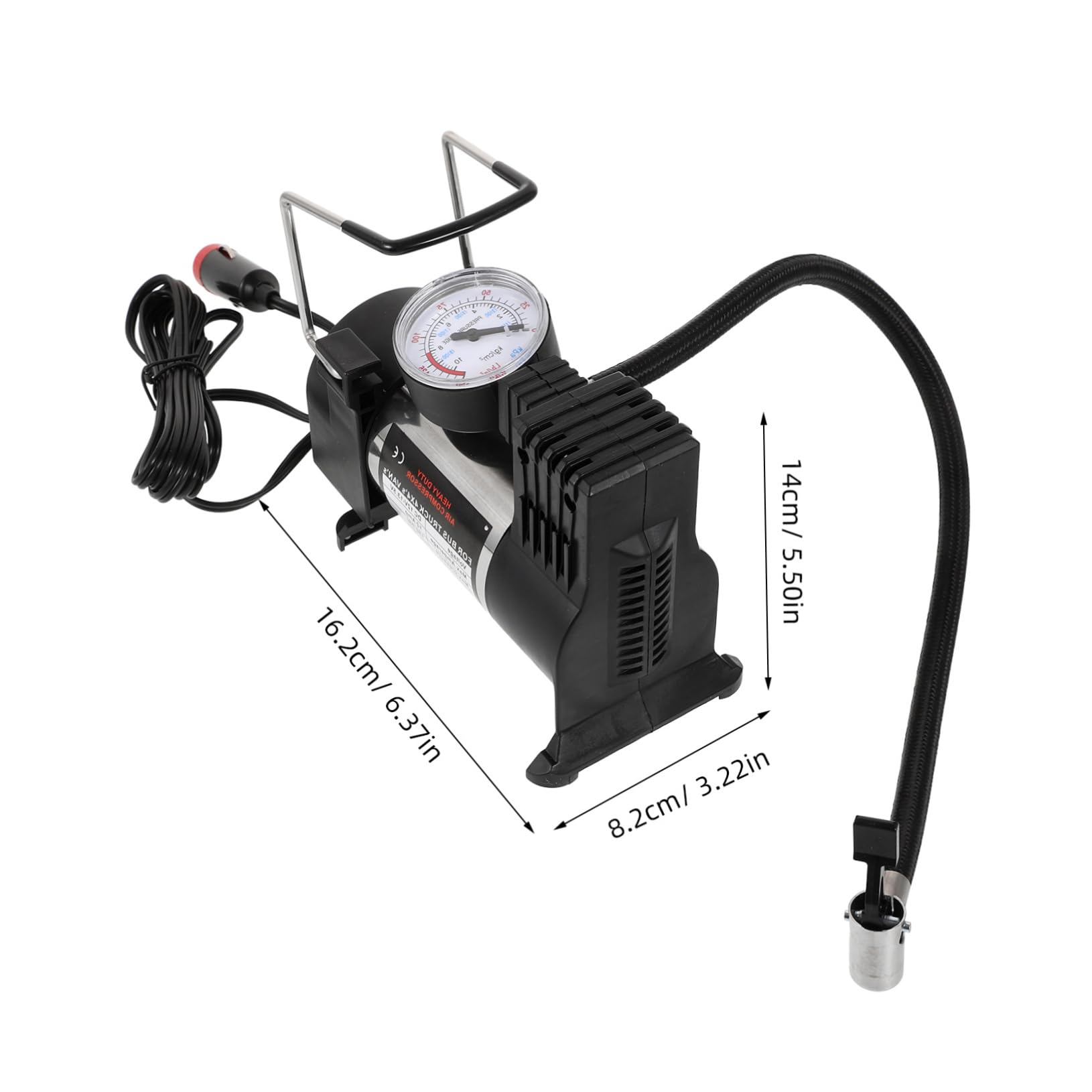 Hemobllo de Automatique Psi à Air Électrique Portable pour Vélo et Gonfleur Rapide pour Urgences et Utilisation