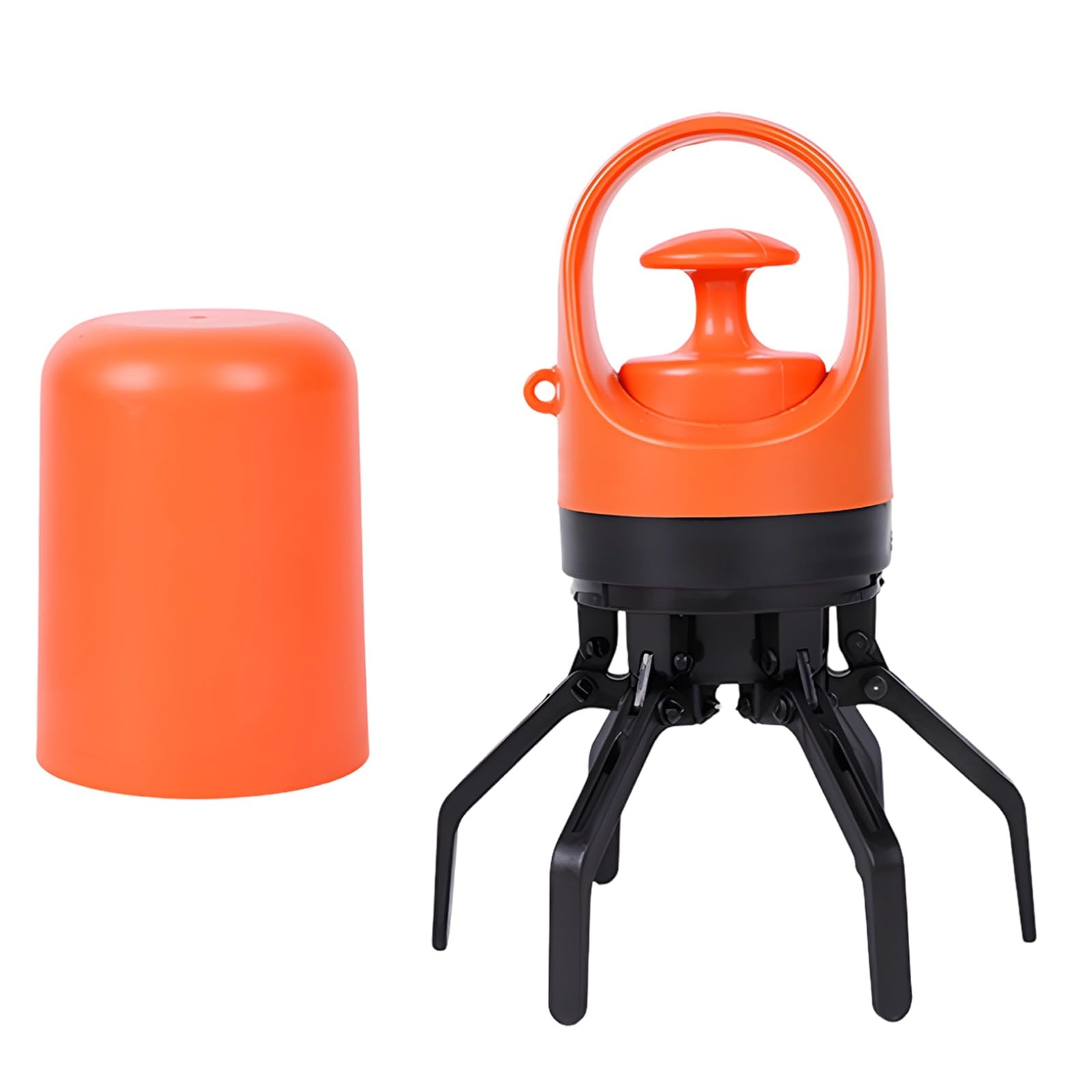 Ramasse-excréments portable pour chien, mâchoire rétractable 20 x 7 cm, distributeur de sacs intégré, prise sans contact pour promenades, camping, voyages, transport facile et rangement compact