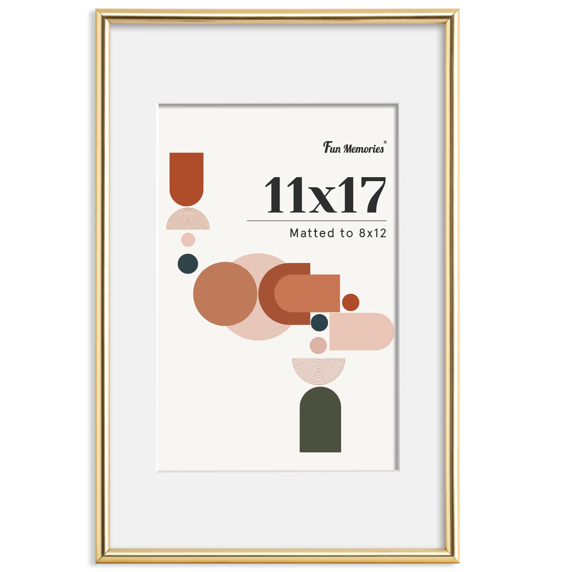 Amazon.com - Fun Memories 11x17 Picture Frame, Display Pictures 8x12 ...