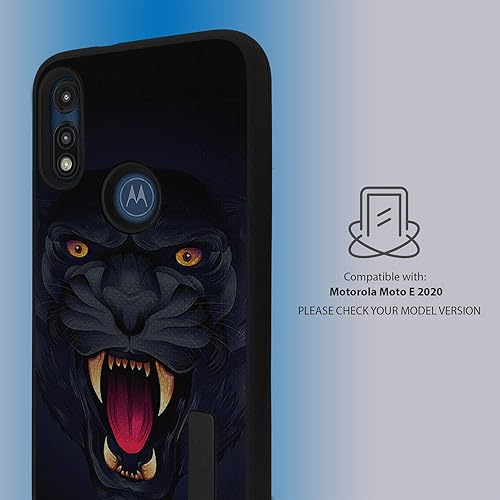 Miniatura 2 de CasesOnDeck - Funda de agarre compatible con Motorola Moto E 7 generaciónMoto E 2020 Grip Tactical funda delgada de goma resistente negro mate