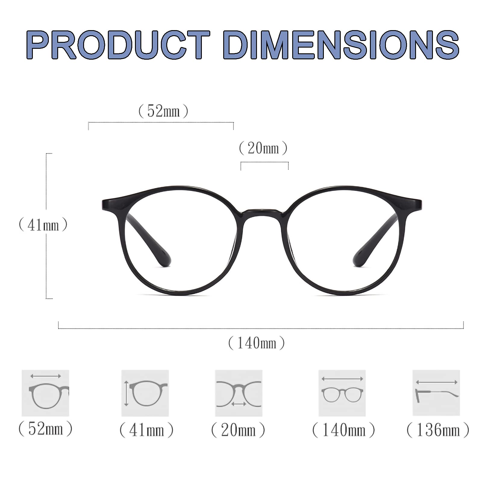 Lesebrille mit Blaulichtfilter, Federscharnier, Computer-/Gaming-Brille, Augenbelastung, leichte, rutschfeste Lesebrille für Herren und Damen, Schwarz, +2,50 (Schwarz 3)